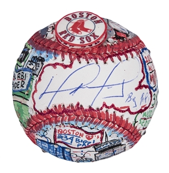 David Ortiz Signed & "Big Papi" Inscribed Charles Fazzino Pop Art Baseball  (MLB Authenticated, Fanatics, Steiner)